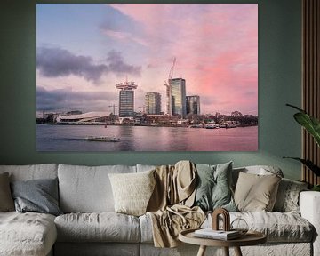 Vue du Noord depuis la gare centrale d'Amsterdam