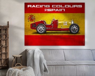 Race kleuren Spanje van Theodor Decker