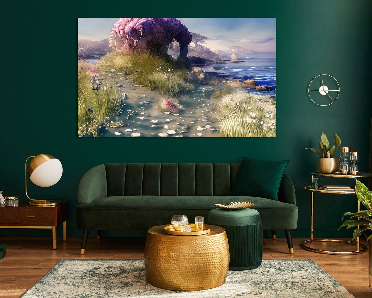 Example of the artwork in a room