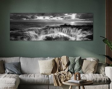 Grande Canarie, paysage côtier près de Las Palmas. Image en noir et blanc sur Manfred Voss, Schwarz-weiss Fotografie