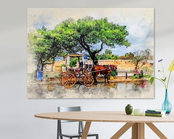 Example of the artwork in a room