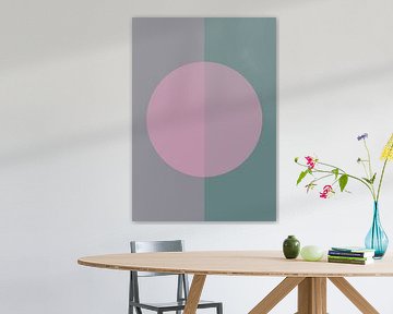 Minimalistisch roze en groen van Studio Allee