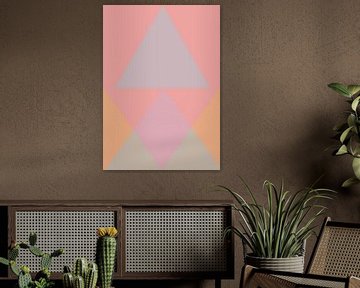 Minimalistische geometrische vormen in pastelkleuren van Studio Allee