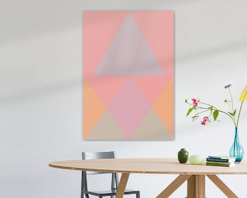 Minimalistische geometrische vormen in pastelkleuren van Studio Allee