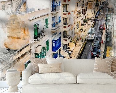 Example of the artwork in a room