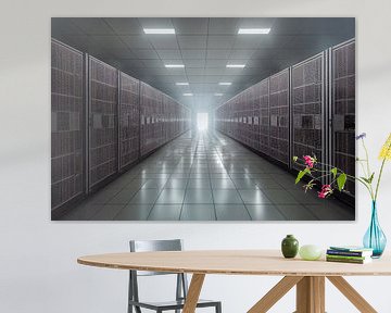 Data server room in a large company Illustration by Animaflora PicsStock