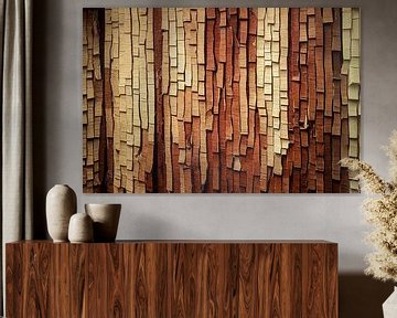 Structure of a wooden wall Illustration by Animaflora PicsStock