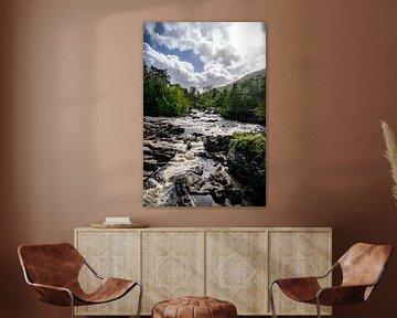 Scotland - Tummel river through the Scottish countryside by Rick Massar