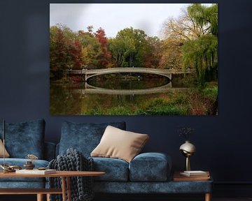 Bow Bridge in Central Park, New York City van Gert-Jan Siesling
