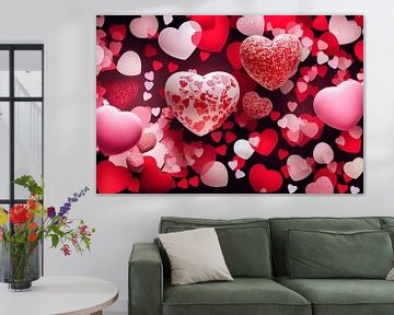 Valentinstag Header Wallpaper Hintergrund Illustration 02 von Animaflora PicsStock