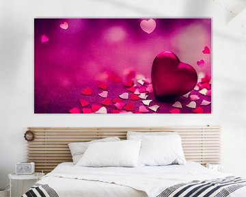 Valentinstag Header Wallpaper Hintergrund Illustration 03 von Animaflora PicsStock