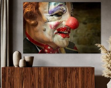 Clownskop masker van Albert Brunsting