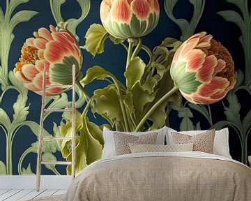 Tulpen stilleven van Vlindertuin-Art
