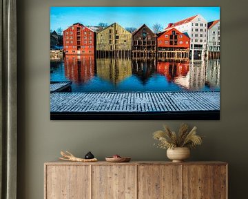 Die Altstadt von Trondheim, Norwegen von Dayenne van Peperstraten