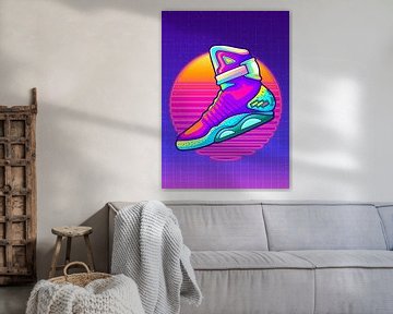 Air MAG Futuristic Vaporwave Sneakerhead by Adam Khabibi