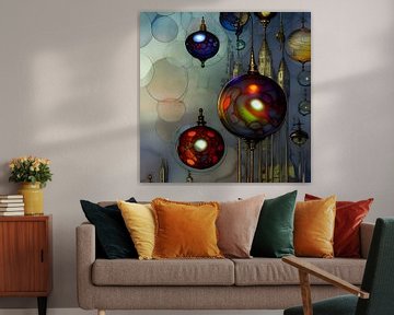 Elements in glass spheres by Harmanna Digital Art