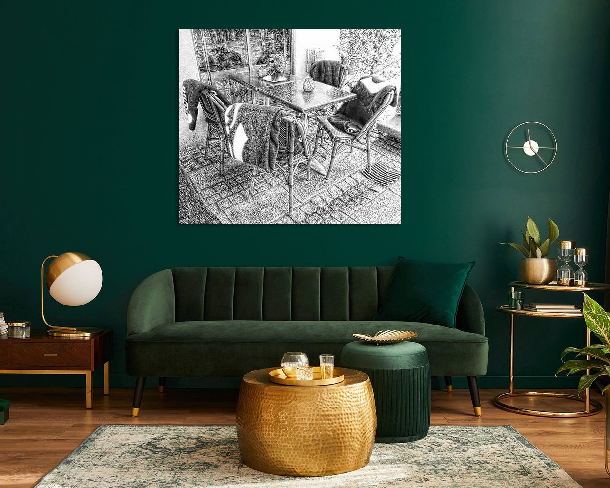 Example of the artwork in a room