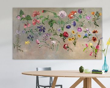 Botanische Malerei. Studien von Blumen . Ölgemälde von Jacques-Laurent Agasse. von Dina Dankers