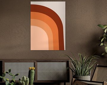 Minimalist and abstract organic shapes, retro style by Studio Allee