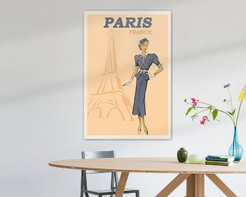 Modeskizze Paris Eiffelturm von Peter Balan