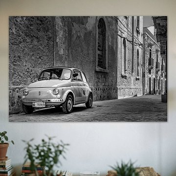 Vieille Fiat 500 à Syracuse en Sicile, Italie.