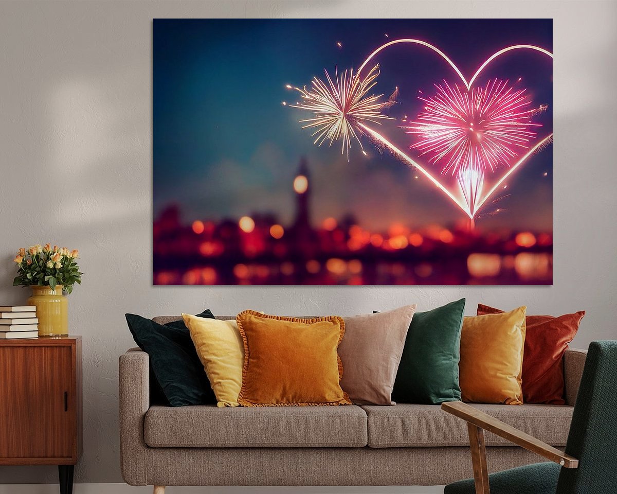 Example of the artwork in a room