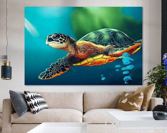Example of the artwork in a room