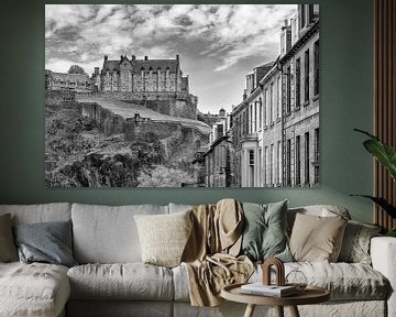 Château d'Édimbourg | Monochrome sur Melanie Viola