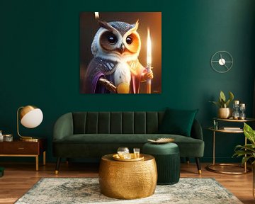 hibou (fantaisie) sur Gelissen Artworks