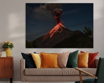 Vulkaan Fuego barst uit van Aydin Adnan
