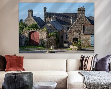 Old stone houses in Locronan, Brittany by Manuuu