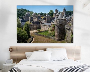 The impressive castle of Fougeres by Manuuu