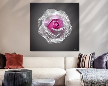 roos in crystal van Patrick Gelissen