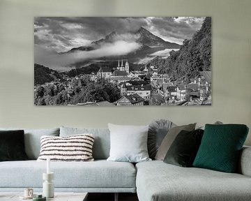 Berchtesgaden in Bavaria in black and white . by Manfred Voss, Schwarz-weiss Fotografie