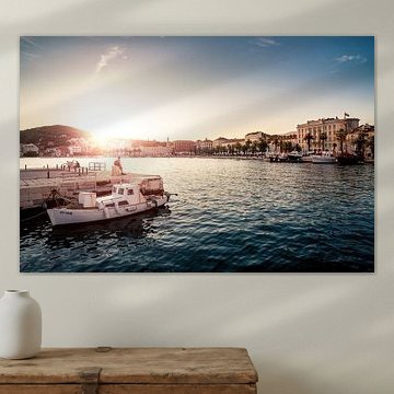 Sunset in Split van Jesse Kraal