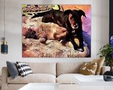 Example of the artwork in a room