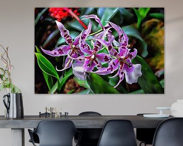 Paarse Ster Orchidee van Dorothy Berry-Lound