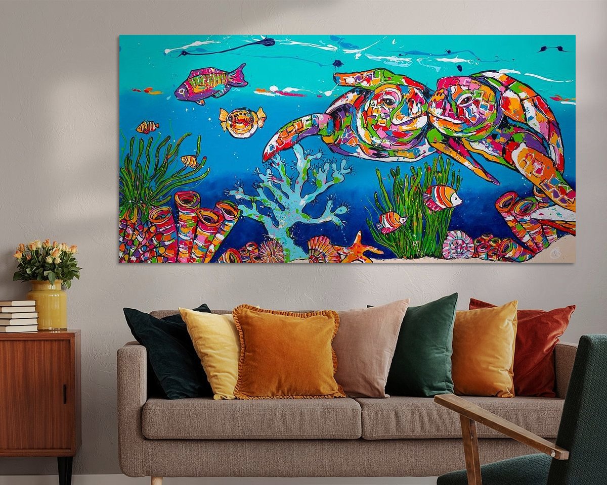 Example of the artwork in a room