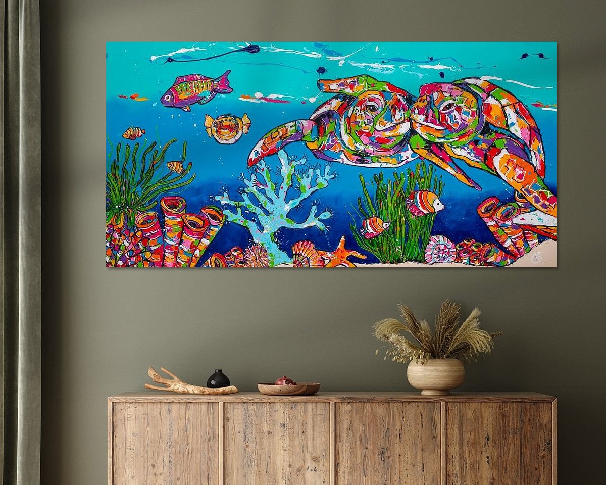 Example of the artwork in a room