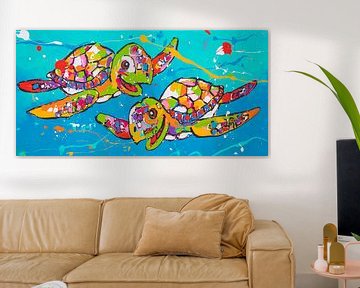 Baby Turtles by Happy Paintings