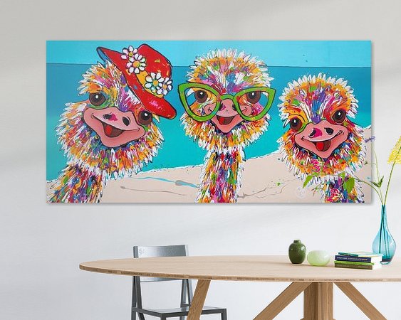 Example of the artwork in a room