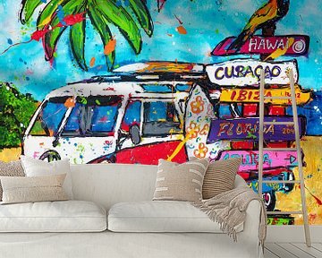 Waar gaan we heen? van Happy Paintings