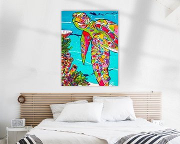 Cheerful Turtle by Happy Paintings