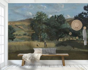 Weizenfeld in der Region Morvan, Jean-Baptiste Corot