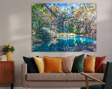 Wunderschöner Blick auf den Kursunlu-Wasserfall von Nature Life Ambience