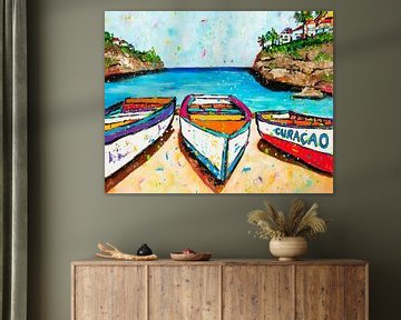 Playa Lagun Curaçao van Happy Paintings
