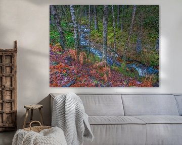 Blick von oben auf den Bayehon-Fluss von Nature Life Ambience