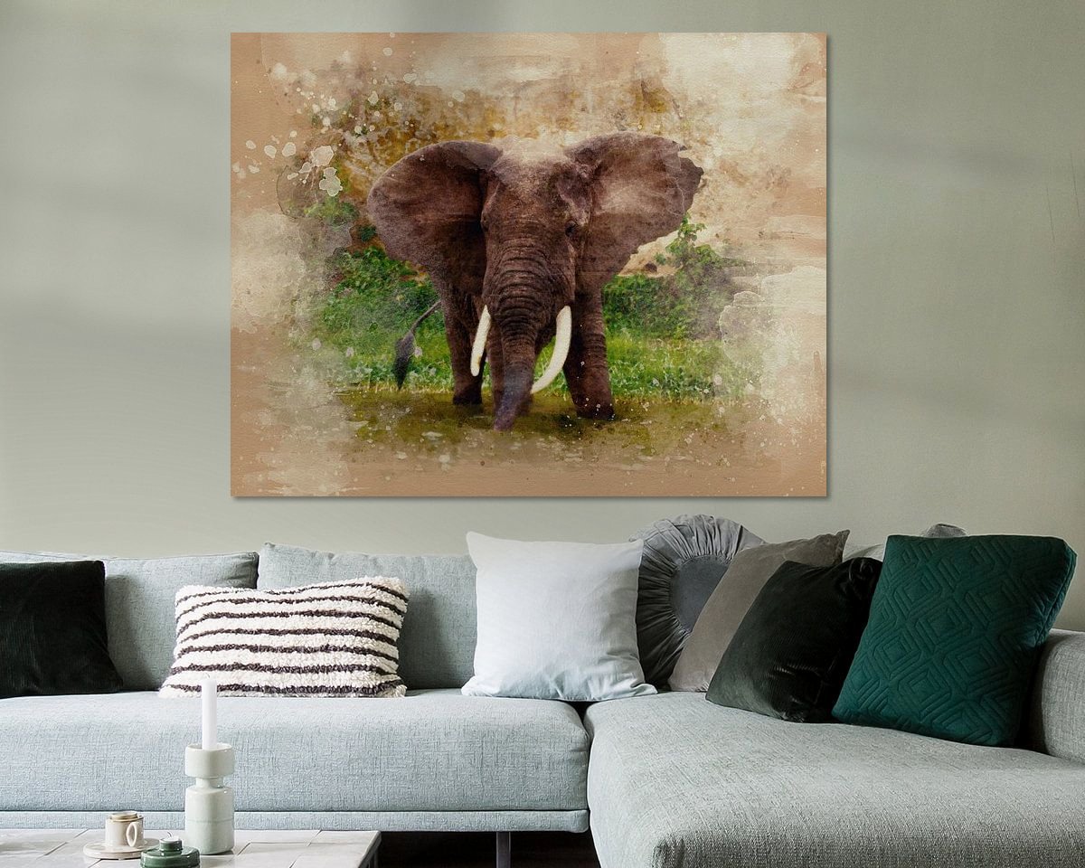 Example of the artwork in a room
