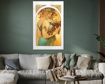 Le Fruit van Alphonse Mucha van Peter Balan