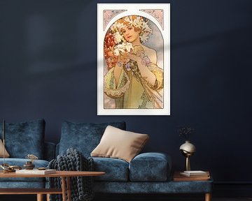 Le Fleur by Alphonse Mucha by Peter Balan